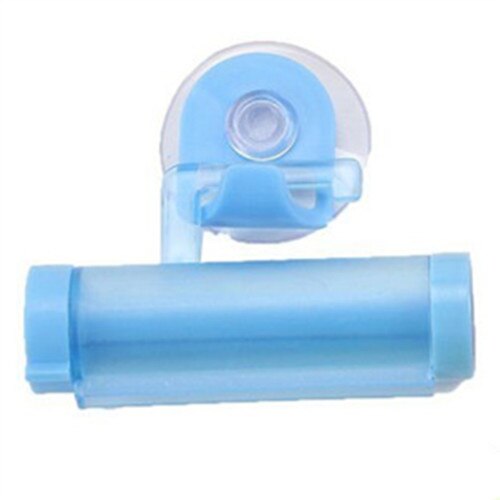 Suction Plastic Rolling Tube Squeezer Useful Toothpaste Easy Dispenser Bathroom Toothpaste Holder Bathroom Home Accessories: Blue