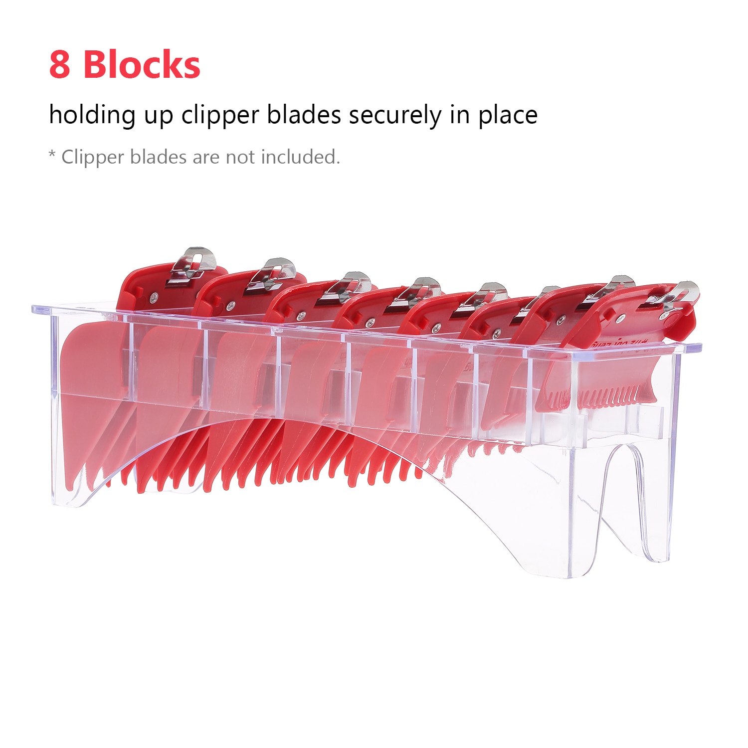 1Pc 8 Grid Base Box Voor Universele Tondeuse Limiet Kam Gids Attachment Tondeuse Kam Houder Blade Organizer styling Tool