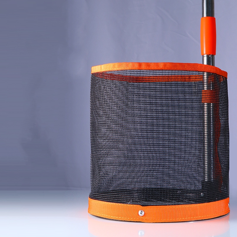 99 cm roestvrijstalen paal pingpongbal picker ronde emmer tafeltennisbal verzamelaar, staat om 140 stuks ballen te bevatten