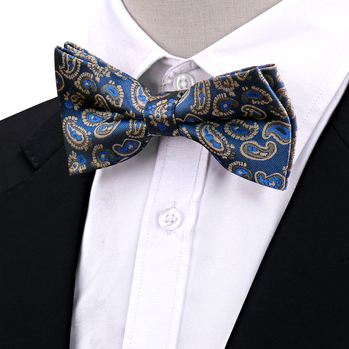 Pajarita para hombre, pajarita Floral para adultos, clásica, de boda, novio, camisa, accesorios para el cuello, pajaritas ajustables para el cuello, corbata de: Oro