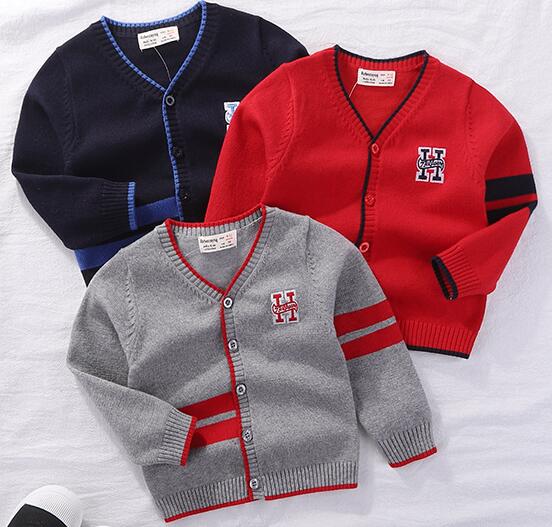 jongens trui jas herfst en winter 0-2 jaar oud katoenen gebreid vest baby meisje winter truien