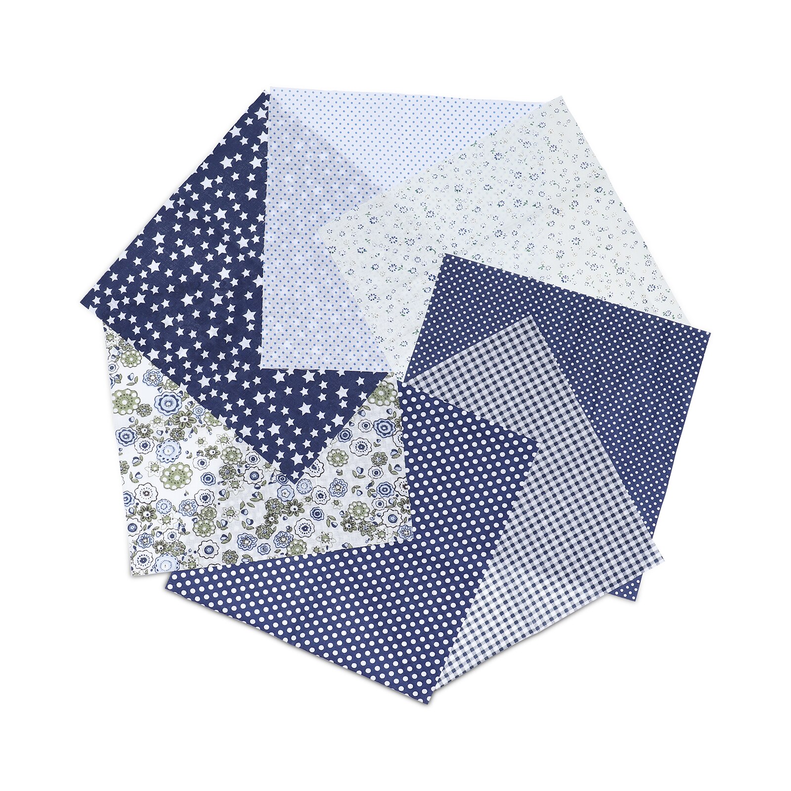 7PCS/Set 25 * 25cm Mixed Printing Floral Fabrics for Patchwork Sewing Materials Quilting Scrapbooking Cotton Cloth