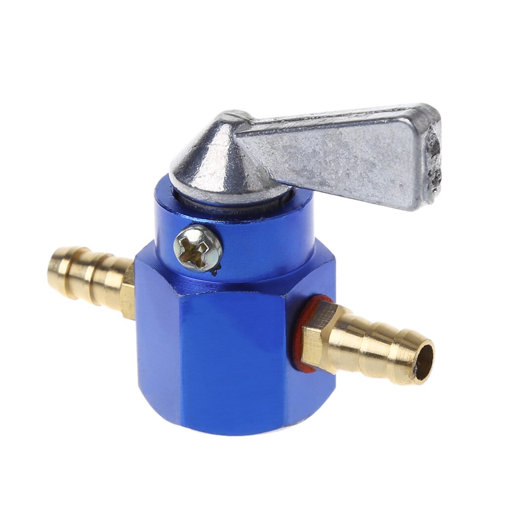 Universal 6mm In-Line Petrol / Fuel Tap Motorcycle On-OFF Petcock Fuel Switch qyh: Blue