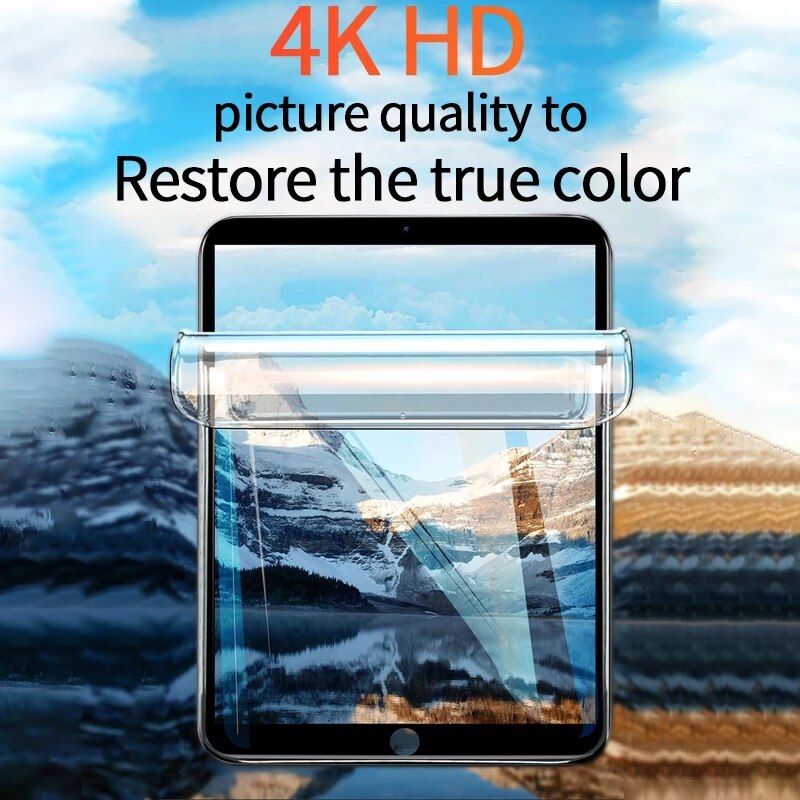 HD Hydrogel Film for Ipad Pro 11 9.7 10.2 10.5 mini 5 Air 4 3 2 1 Protective iPad 8th 7th generation Screen Protector