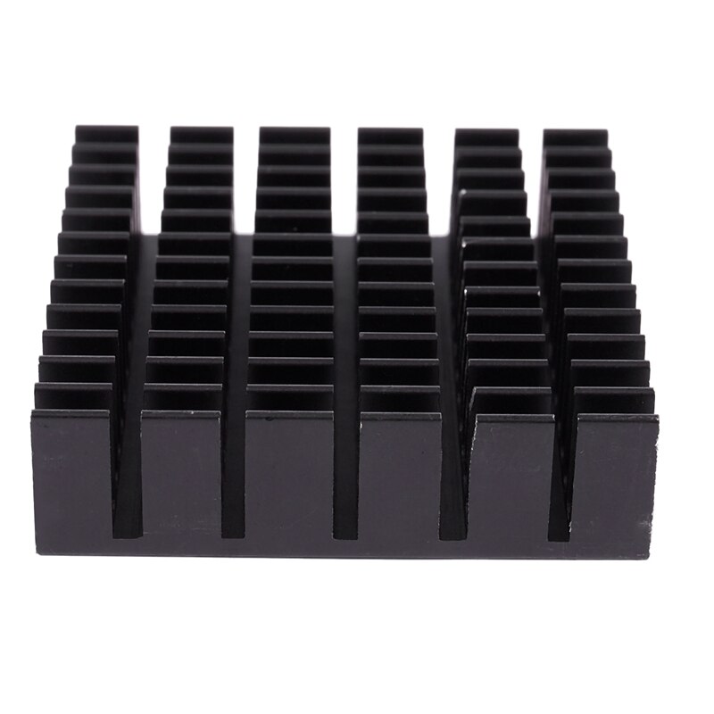 4 Pieces Black Aluminum Heat Sink Cooling Fin Cooler 40mmx40mmx11mm