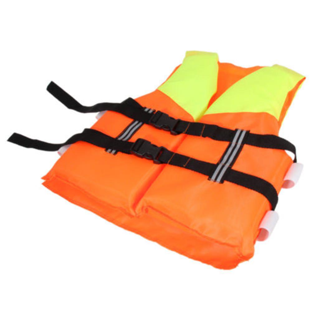 Børn orange skum vandsport redningsvest vest til oversvømmelse vand svømning roning ski 4-10 år børn 34cm