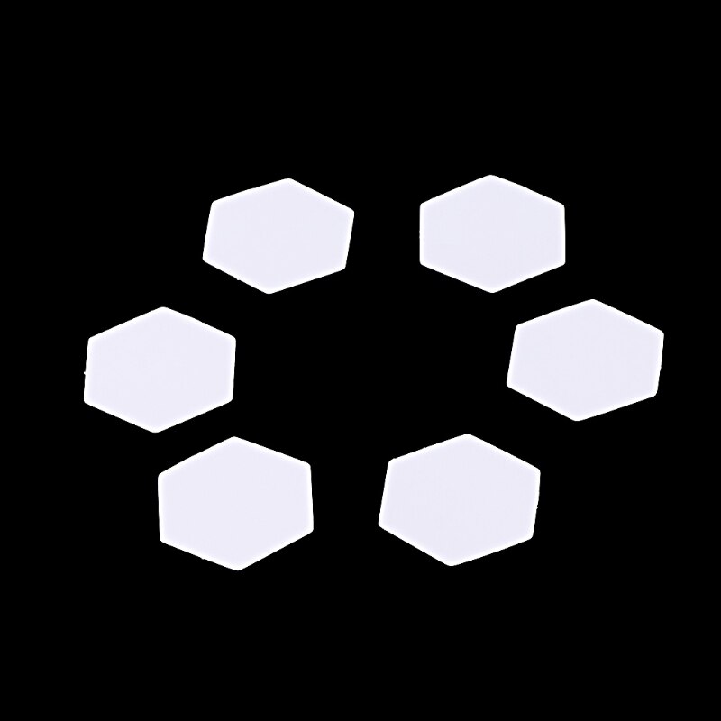 Plantillas hexagonales para Patchwork, 100 Uds., papel acolchado, costura artesanal, seis tamaños