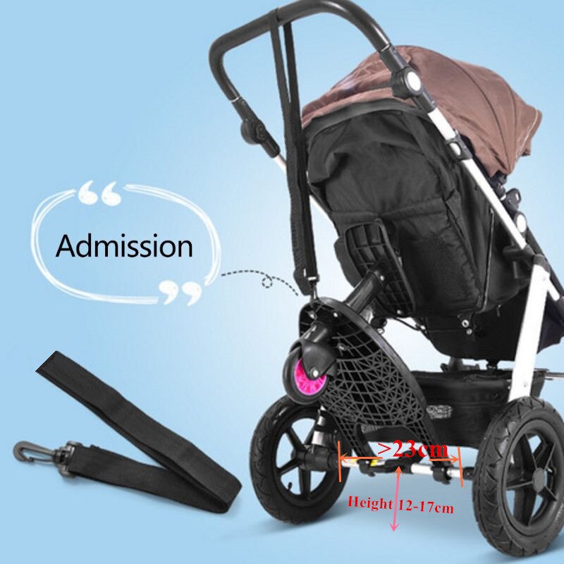 Kinderwagen Hilfs Pedal Zweite Kind Artefakt Anhänger Twins Baby Warenkorb Zwei Kinder Stehend Platte Sitzen Sitz Kinderwagen Accesso