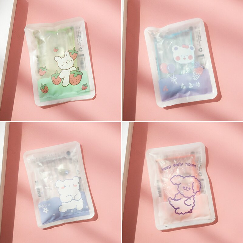 Heating Gel Hand Warmer Reusable Pack Pad Hand Warmer Liquid Cover Mini Portable for Girls Winter AC889: line cute thing (ran