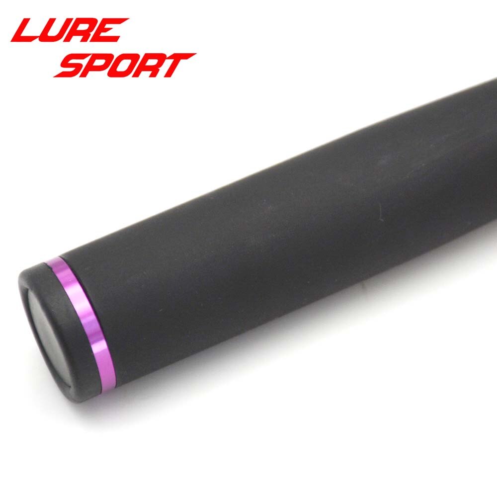 Luresport karbon avsmalning 55cm håndtak med rumpe lokk blank stang rumpe seksjon stang byggekomponent stang reparasjon gjør-det-selv tilbehør: Lilla rumpe ringe