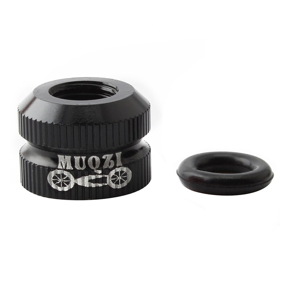 Replacement Vacuum Tire Nozzle Nut Bicycle Cycling Inner Tube Valve Lock Cap for Outdoor Cycle Biking Entertainment: Black
