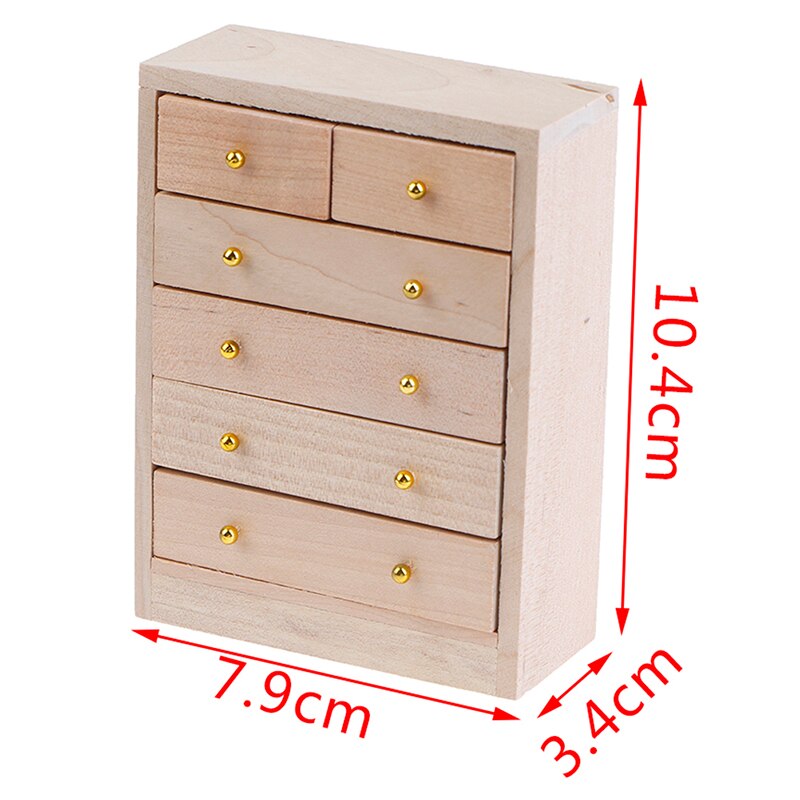 1Pcs 1:12 FAI DA TE In Legno per Porte E Finestre di Casa di Bambola Accessori Giochi Di Imitazione Giocattolo Per I Bambini Mobili Casa di Bambola di Simulazione Miniature: 7.9x3.4x10.4cm