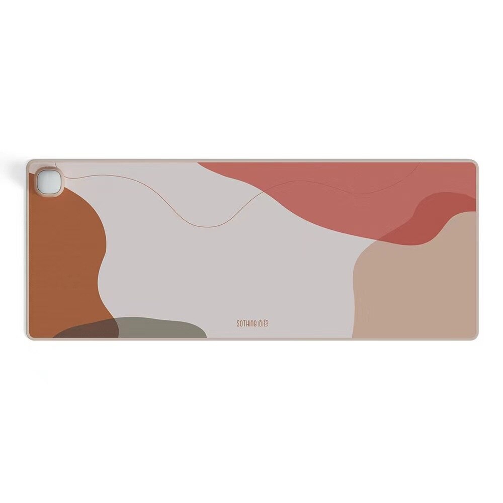 Tapis chauffant électrique Intelligent pour bureau et maison, tapis de souris chauffant pour la sieste d&#39;hiver: Pink / Eu Plug