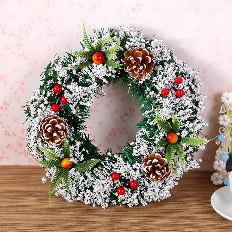 20/30/40Cm Kerst Decoraties Voor Huis Rotan Feestelijke Party Rotan Diy Krans Kerst Krans Xmas Party Ornament