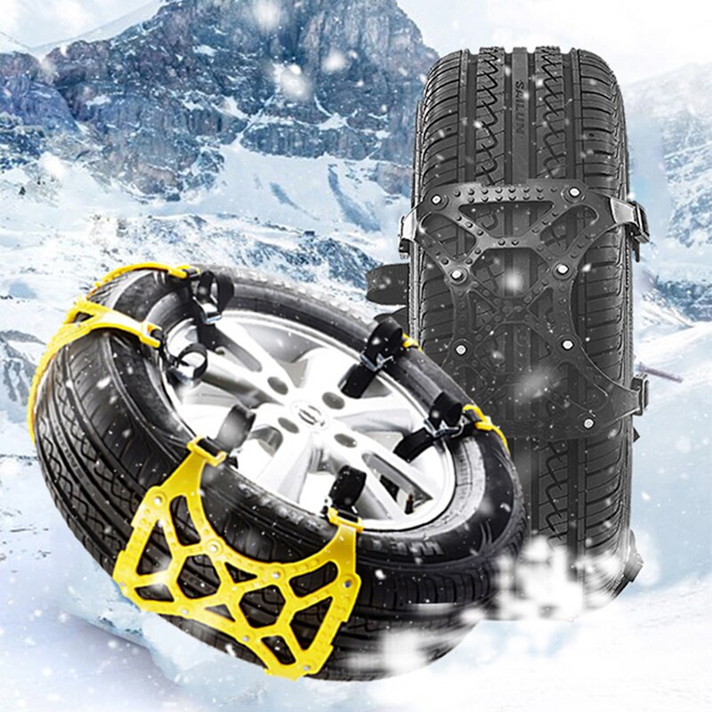 Tpu vinter universal bildæk anti spring sne kæde biler lastbiler hjul dæk vejsikkerhed dæk kæder skridsikker