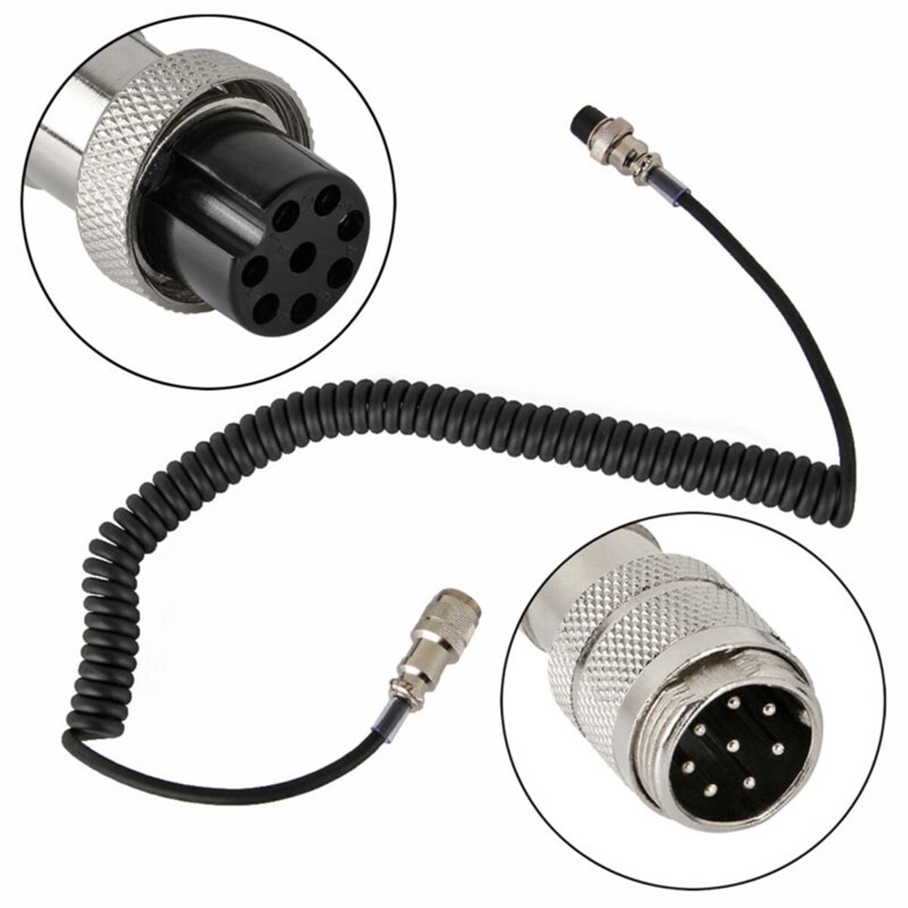 HAM/CB Radio Microphone 8 Pin Mic Extension Cord M... Grandado