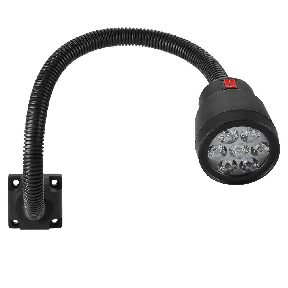 7W 110-220V Adjustable LED Machine Light Sewing CNC Clothing Lathes Mount Lamp Multifunctional IP44 Waterproof 12W