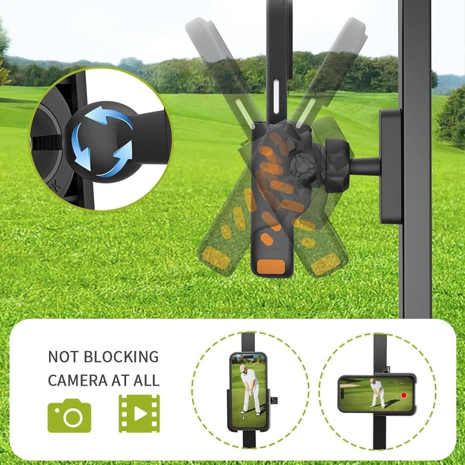 Multifunctionele magnetische telefoonstandaard, universele basishouder voor bureau, keuken, sportschool, loopband, golfkar