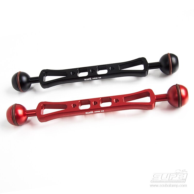 Supe Scubalamp Aluminium Duiken 4 Inch 6 Inch 8 Inch Licht Dual Joint Arm Lip Klem Mount Voor fotografie Camera