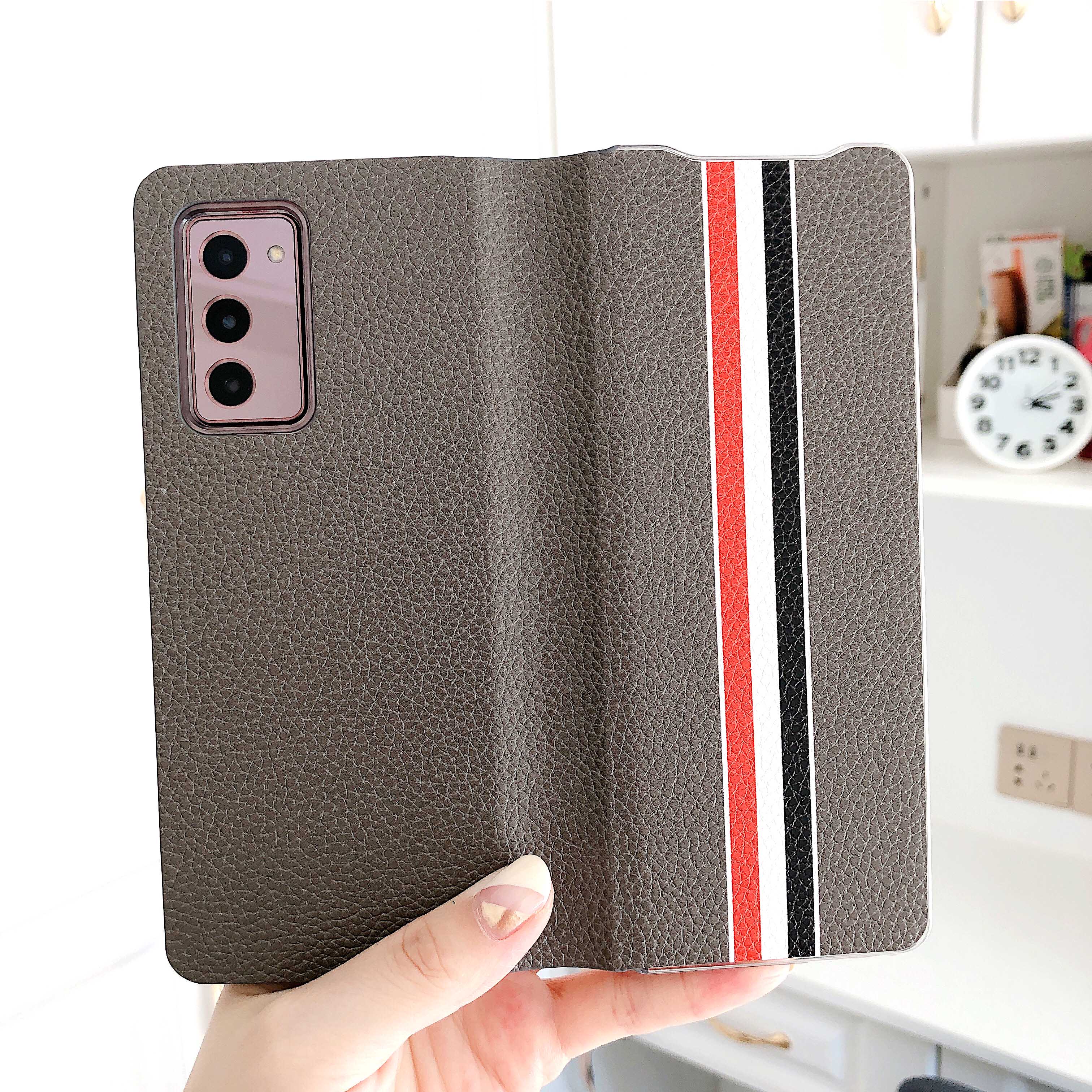 Galaxy fold 2 hoesje hoesje voor galaxy z fold 2 5g leren fliphoesje mobiele telefoonhoesje 2 kleuren optioneel verkrijgbaar: Ggd