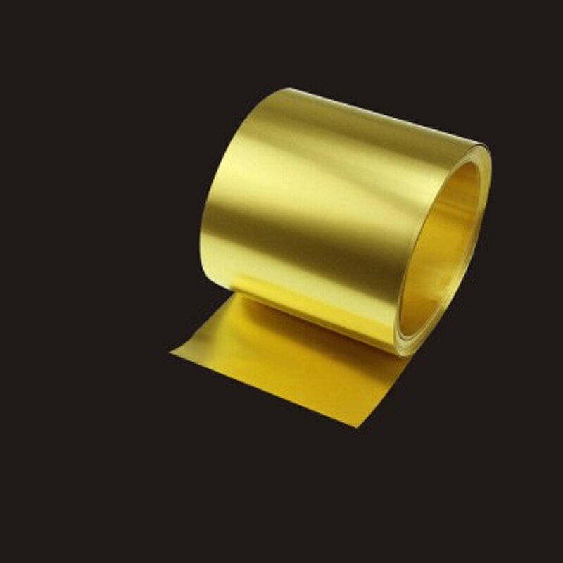 1pc 0.1/0.2/0.3mm tykkelse messingplade tynd folieplade mellemlægsindustri materialer til metalbearbejdningssvejsning
