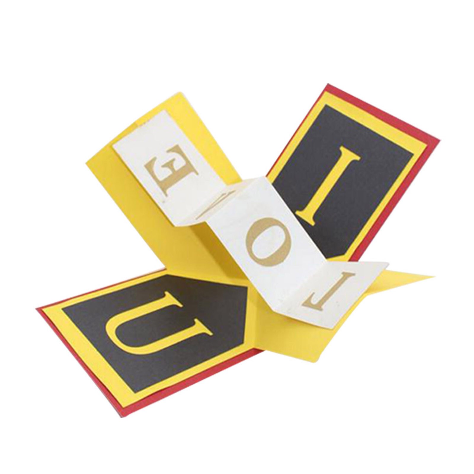 3D Valentine's Day Card Handmade Paper Greeting Card Blessing Card Wedding Aniversary Invitations Greeting Cards: C