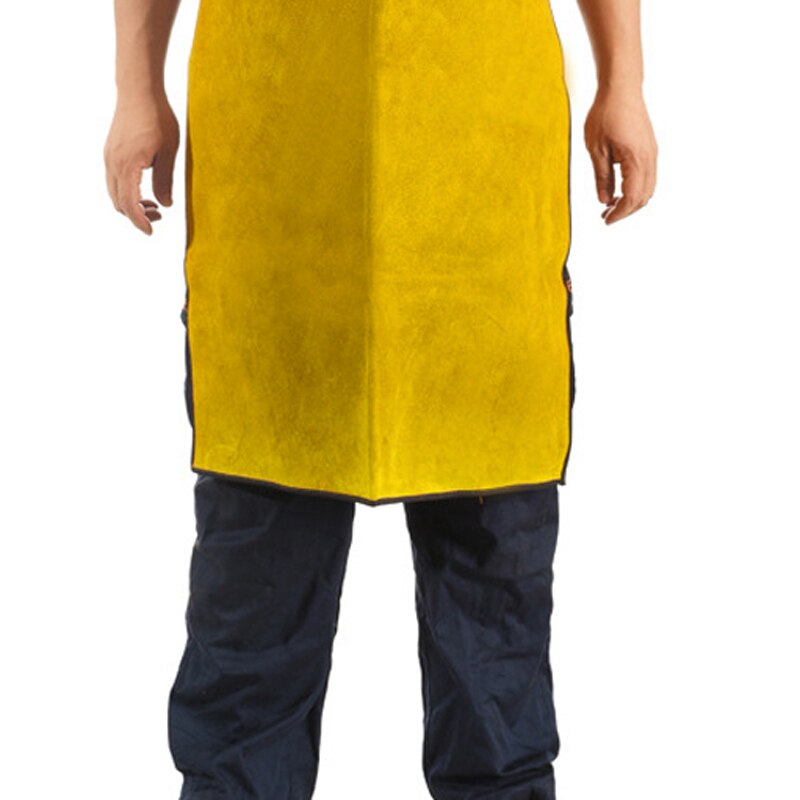 Welding Apron Leather Welding Protect Cloths Carpenter Blacksmith Yellow Color Working Apron