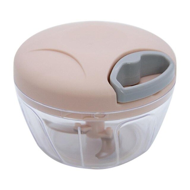 Hand Chopper Manual Rope Food Processor Silcer Shredder Salad Maker Grinders Cutter Baby Food Mill Maker Machine: 03   500ml