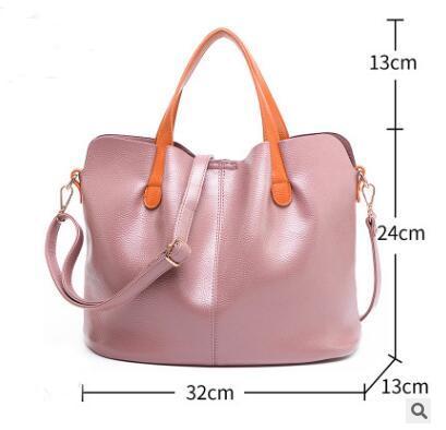 Taschen Für Frauen Neue Weibliche Damen Leder Tasche Top-Handtasche Taschen Crossbody Frau Schulter Taschen Bolsa Feminina tote: pink