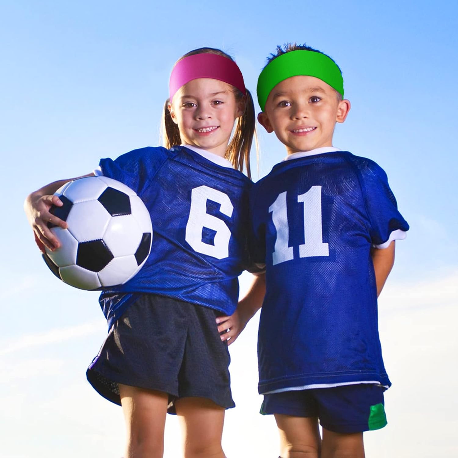 freundlicher Jungen Stirnbänder Athletische Schweißbänder für freundlicher FußBall Stirnband Jugend freundlicher Schweißbänder Schweißabsorbierendes elastisches Haarband