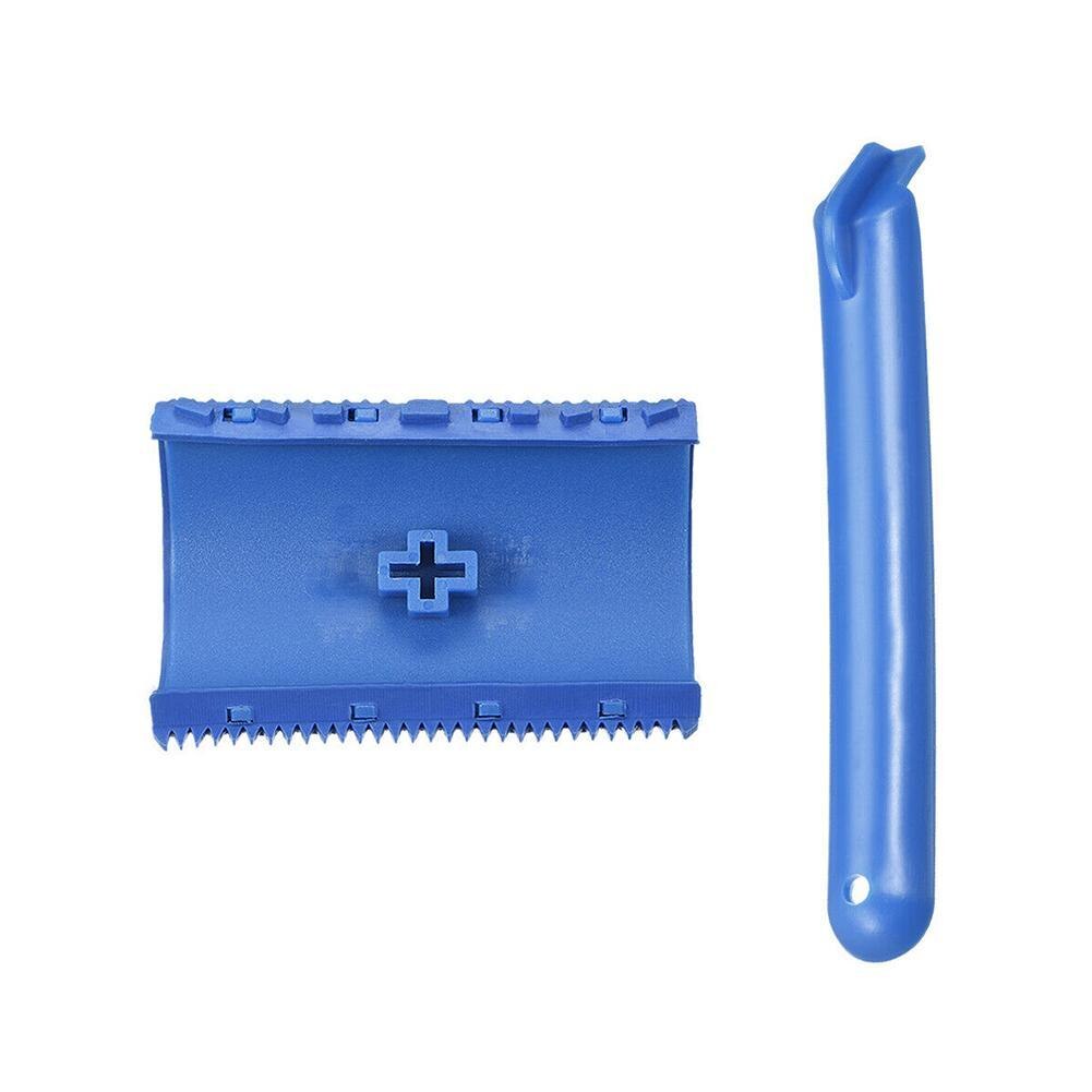 Blue Rubber Wood Grain Paint Roller DIY Graining Painting Tool Wood Grain Pattern Wall Painting Roller with Handle Home Tool