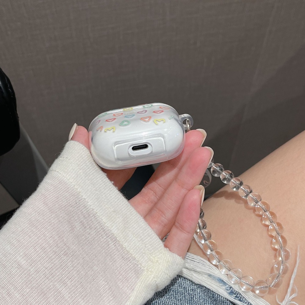 Transparent Earphone Protective Case Bracelet Key Chain Shockproof Bluetooth Earphone Case Portable for HUAWEI FreeBuds SE2