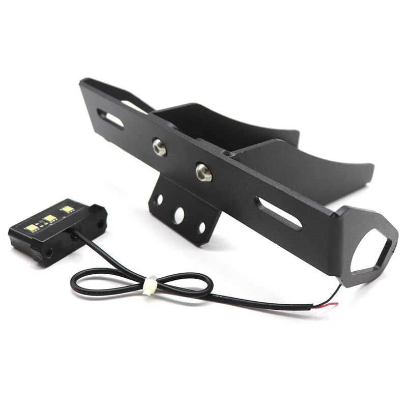 Soporte para marco de placa de matrícula con luz para KAWASAKI NINJA ZX-6R 636 -18 ZX-10R -10 soporte para guardabarros
