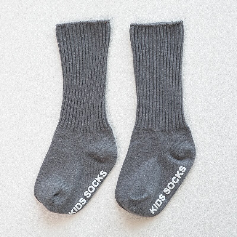 Calzino per neonato in cotone primaverile silice sul fondo calzini per neonato antiscivolo calzino per bambina per bebes accessori ricevitore nacido vestiti per bambini: baby sock 5 / 12-36M