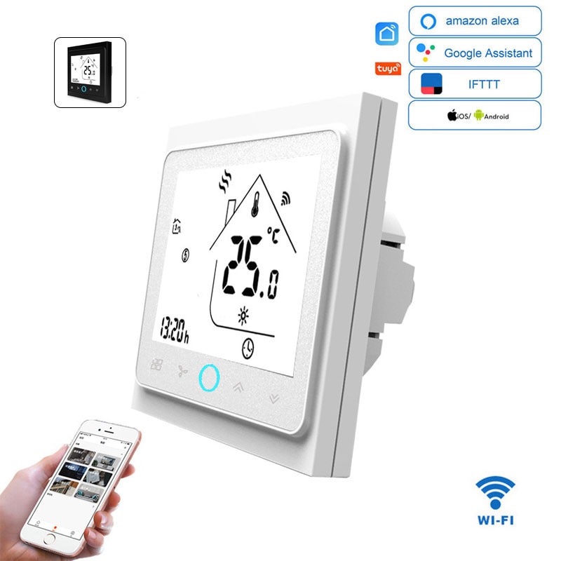 WiFi Clever Thermostat Temperatur Regler für Wasser/Elektrische boden Heizung Wasser/Gas Kessel Fernbedienung/Stimme Kontrolle Alexa tuya