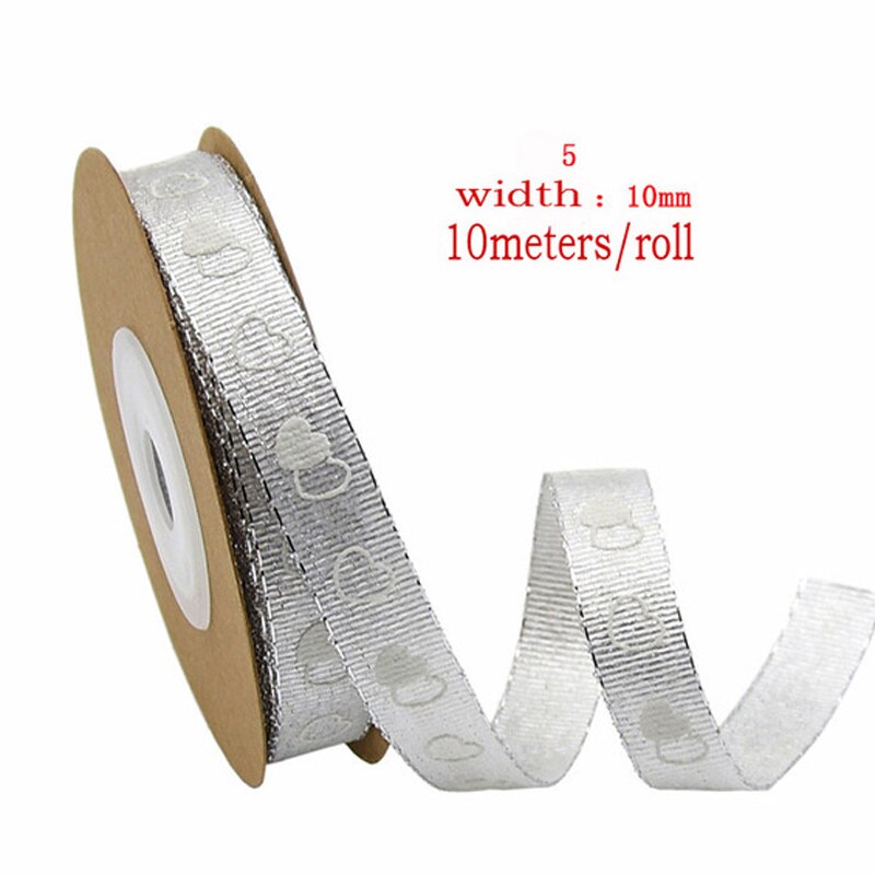 Love Embossed Ribbon Wedding Decoration Lover Packaging Peach Heart Red lace pink