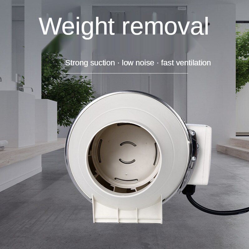 Ventilador de tubo circular diagonal, ventilador axial, multimodelo, para baño y cocina, potente extractor