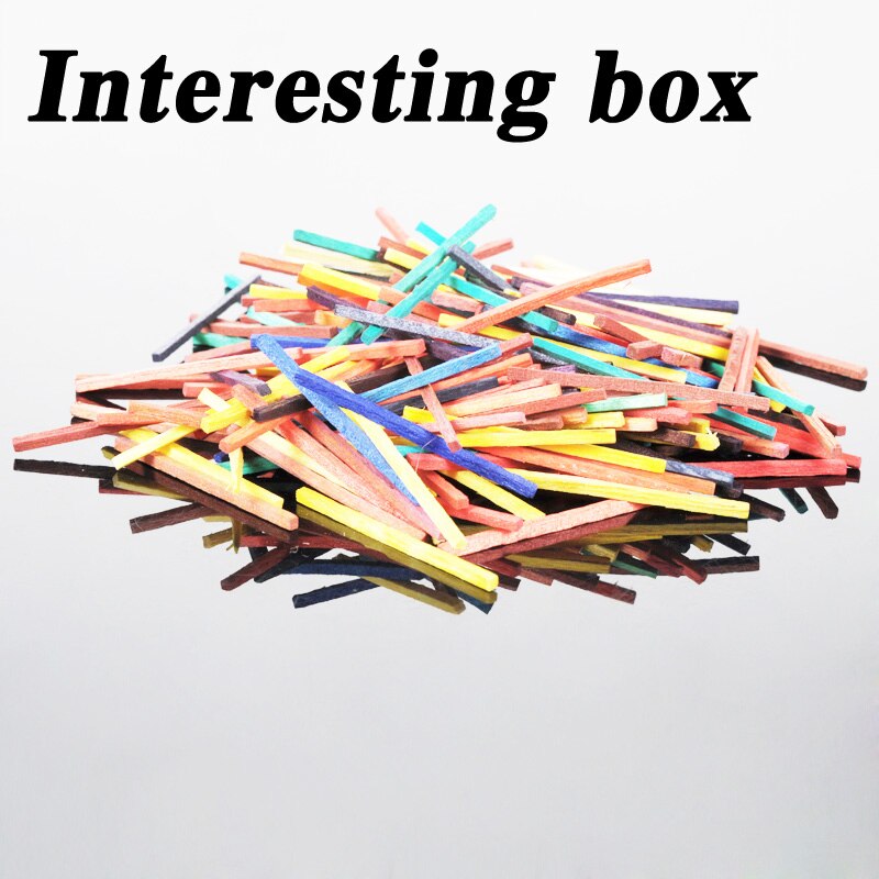 DIY model material matchstick color 2*2*48MM 7 color toy teaching tool