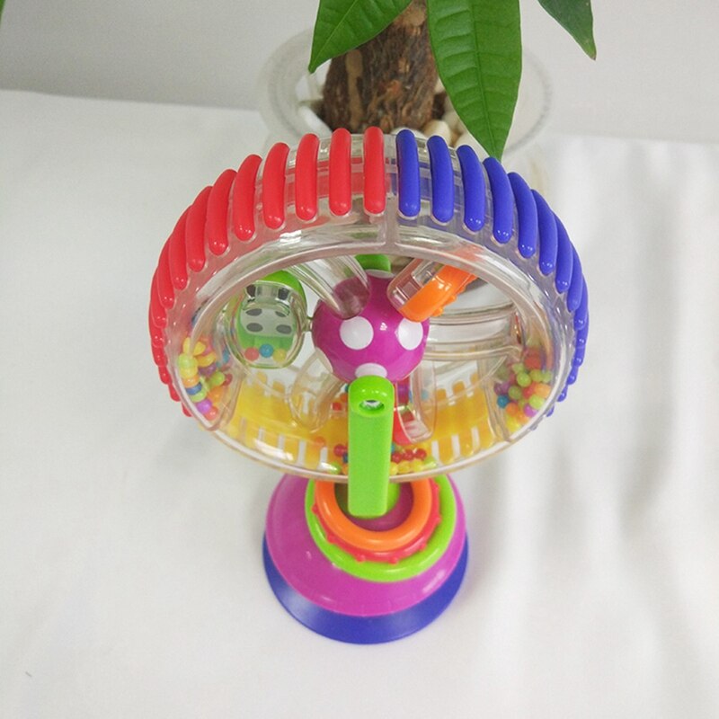 2 pz Del bambino Sonagli Giocattolo di Plastica A Mano Scossa Giocattolo Precoce Educativo del Regalo, Ruota Panoramica e di Origine Animale