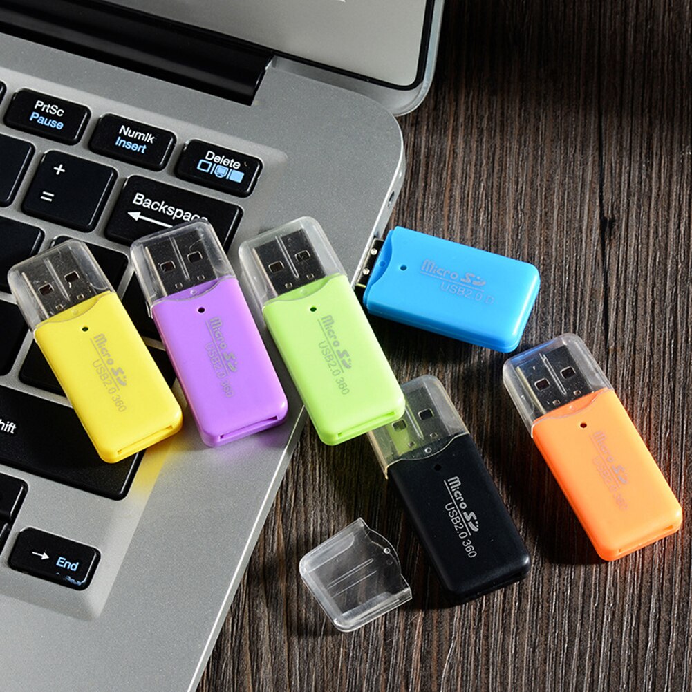 Mini kannettava usb 2.0 tf micro sd muistikortinlukija pc kannettava tietokone muistitikku kortinlukija