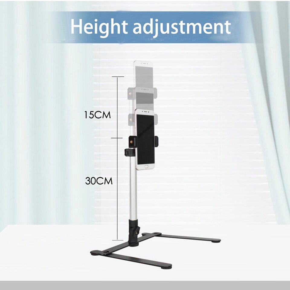 Foldable Overhead Tripod for Smartphone Desktop Tripod for Iphone Phone Tripodlar Tripodes for Note Shooting Tripe for Mobile