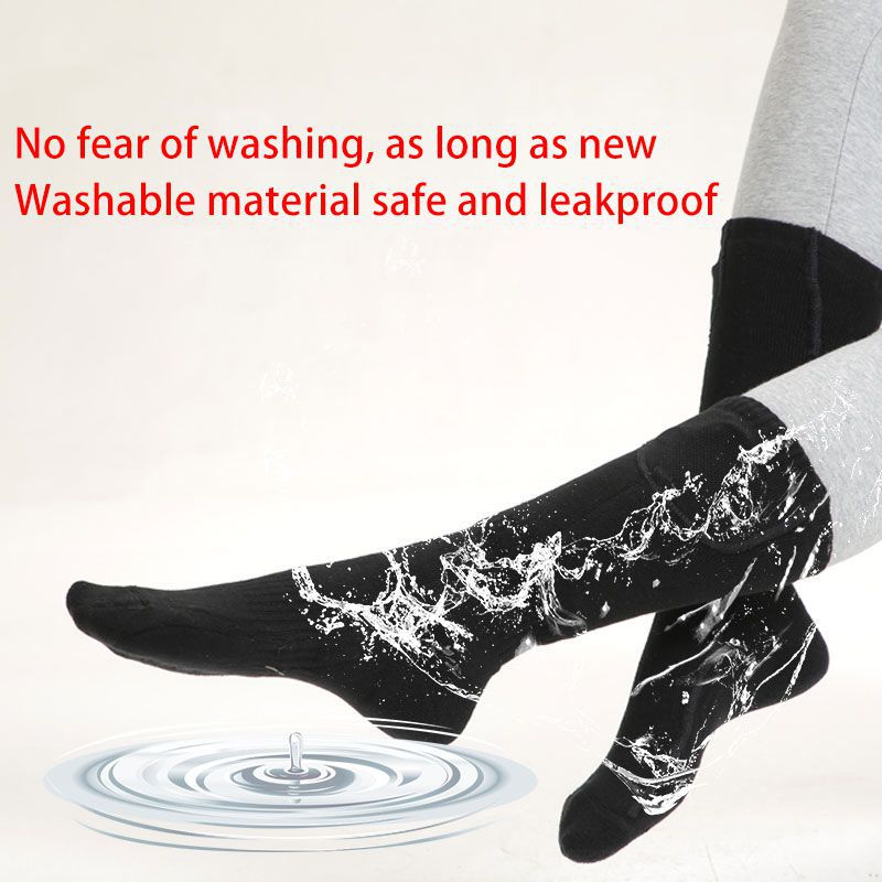 Electric Heated Socks - Unisex Knee-High - Rechargeable Lithium Battery - Remote Control - Skiing