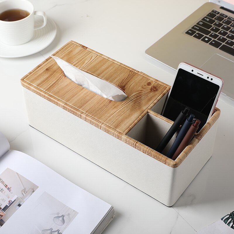 White Napkin Square Tissue Box Container Organizer... – Grandado