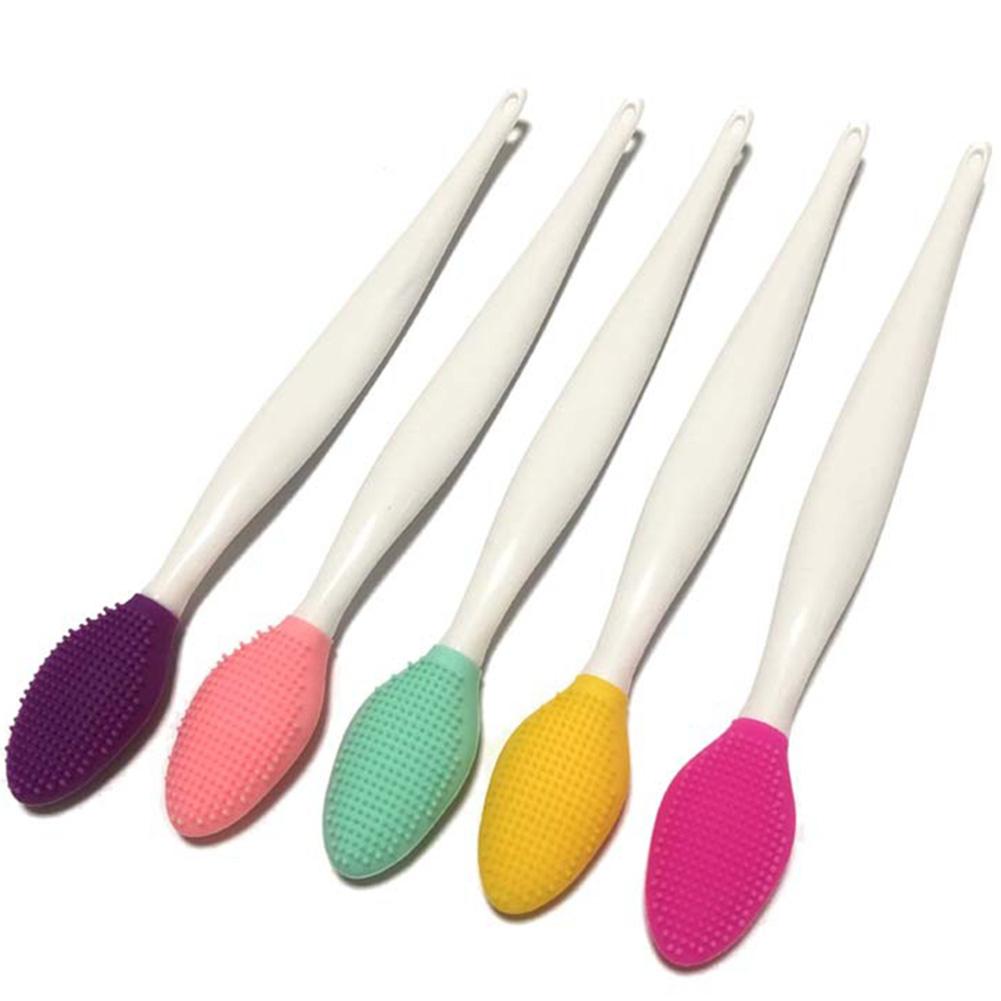 Double-Sided Soft Silicone Exfoliating Nose Blackhead Remover Brush Acne Cleaner