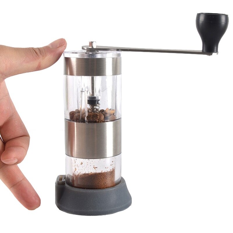Manual Coffee Grinder, Portable Hand Coffee Bean Grinder of Adjustable Ceramic Burr, Hand Grinder for Espresso French Press Brew