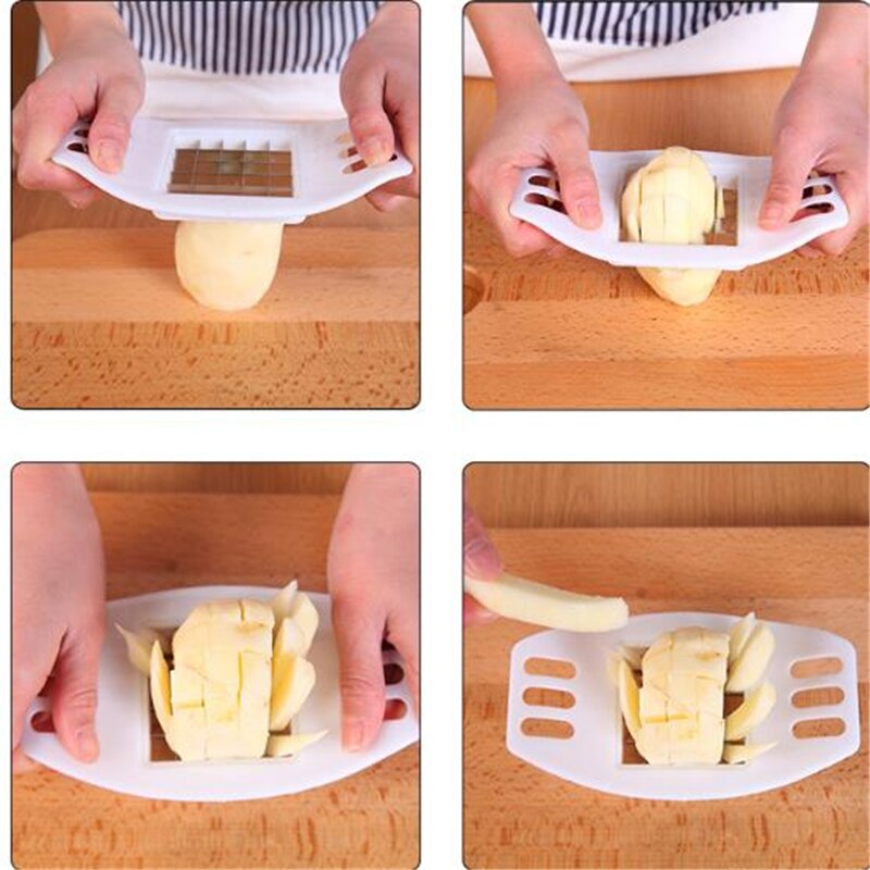 Vegetable Potato Slicer Cutter French Fry Cutter Chopper Chips Making Tool Potato Cutting Kitchen Gadgets