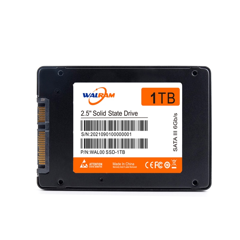 WALRAM – disque dur SSD Sata 3 de 120 pouces, avec capacité de 240 go, 128 go, 256 go, 240 go, 512 go, 120 go, 2.5 go, 1 to, 2 to, pour ordinateur portable et de bureau