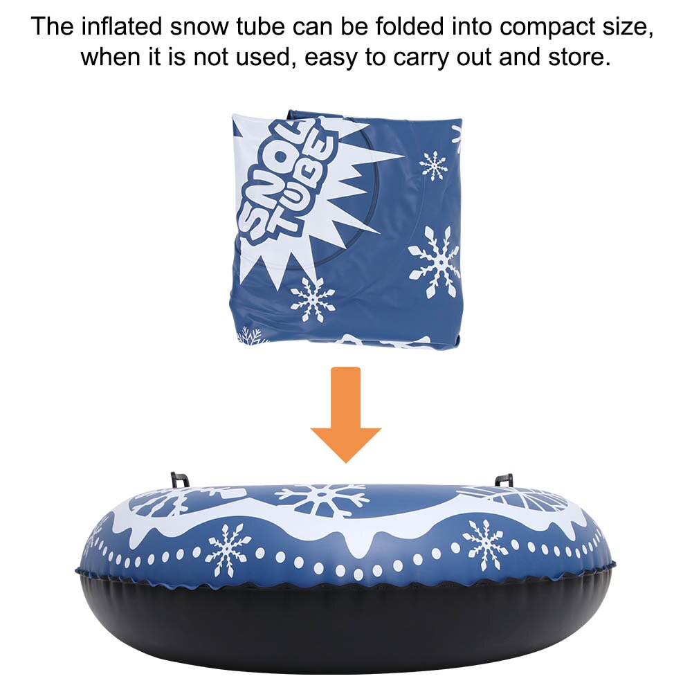 Tubo de neve inflável grande pvc neve barco snowboard floated esqui placa ao ar livre tubo de neve acessórios de brinquedo de inverno