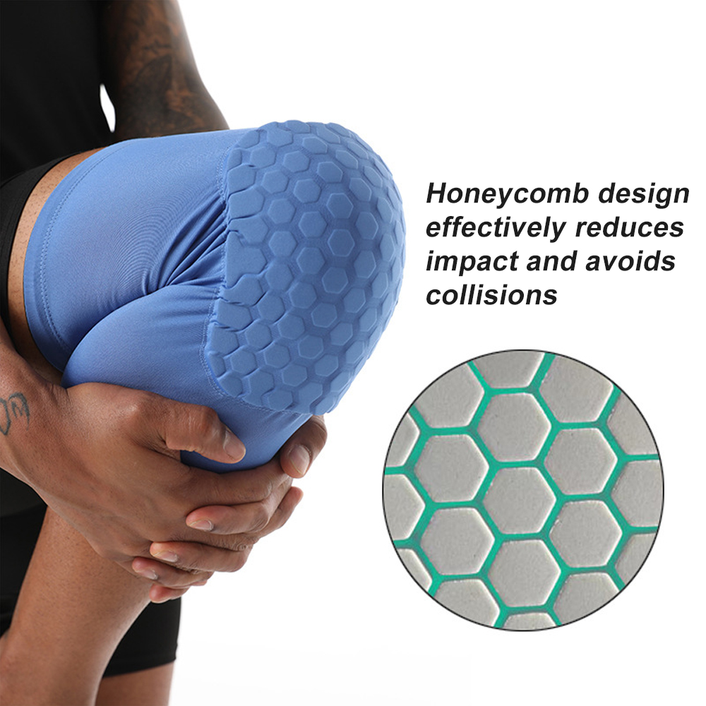 1Pcs Basketball Volleyball Knee Pad Honeycomb Foam Support Compression Leg Sleeve Knee Brace Support Sports Fitness Equipmet