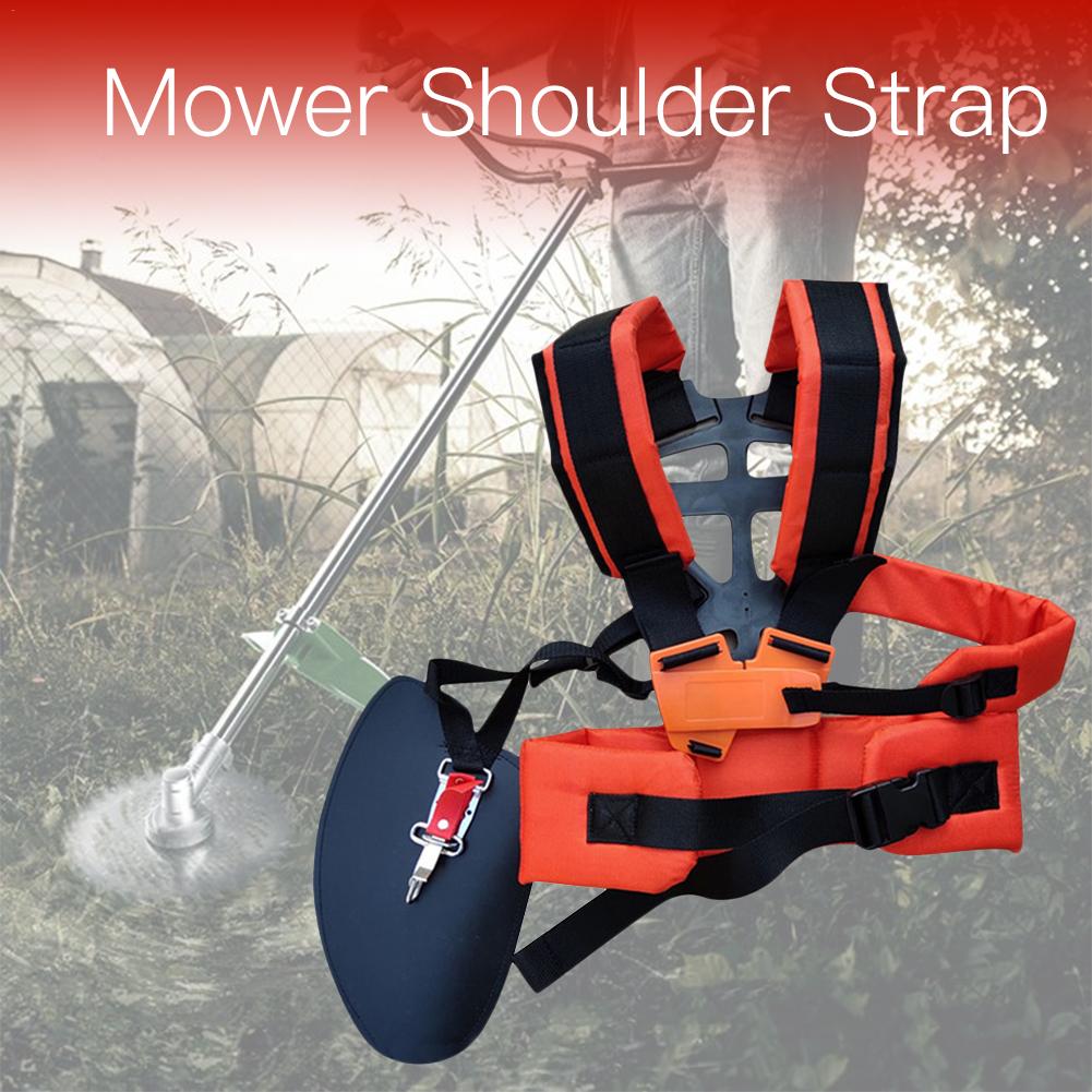 Double Shoulder W Shape Harness Strap Comfortable Labor Saving Strimmer Padded Belt For Brush Cutter Trimmer Garden Pruner